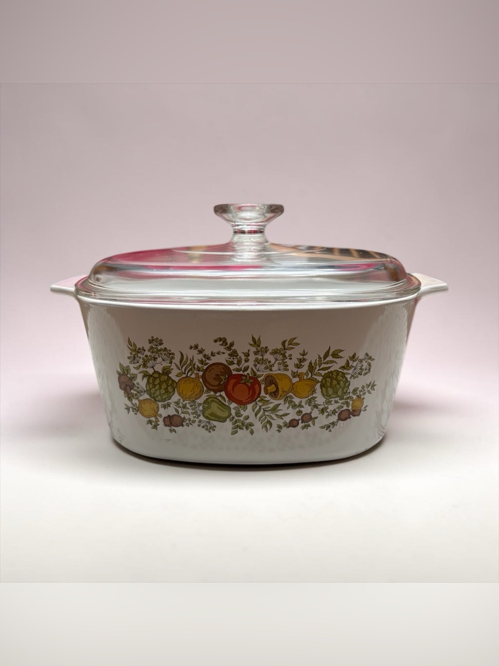 Vintage Corning Ware Spice of Life Casserole Dish 1.6L with Pyrex Lid